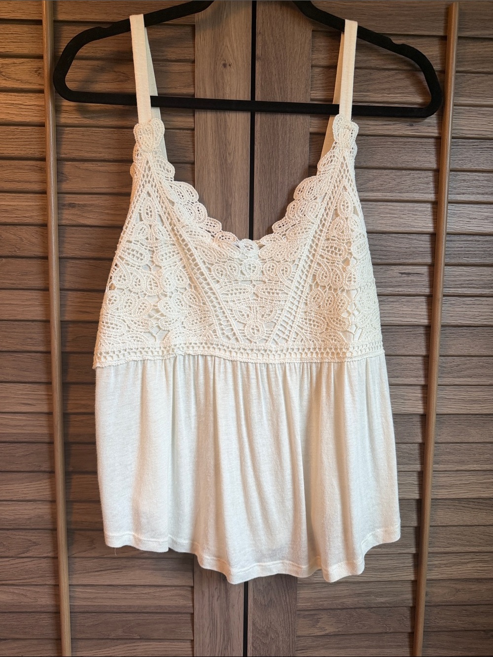 Ivory Crochet Lace Camisole